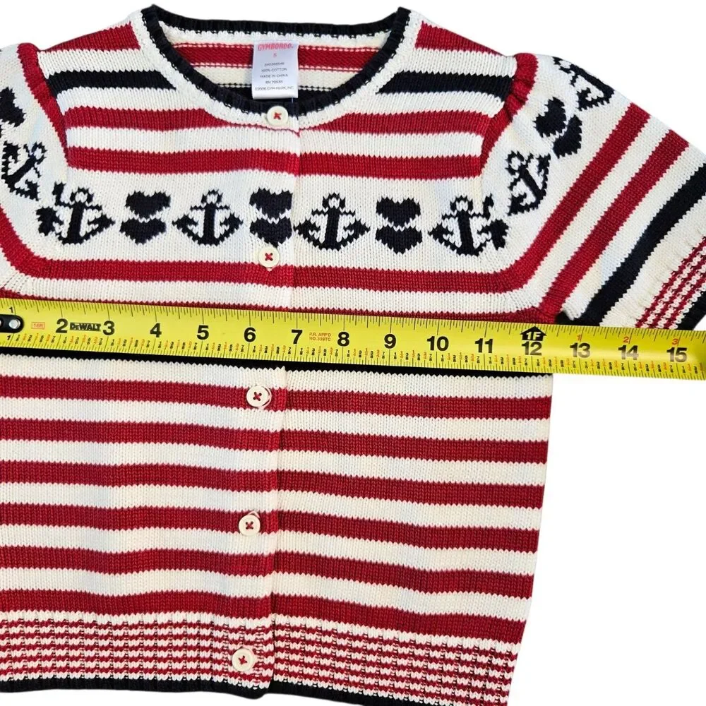 Gymboree Bon Voyage Set Girls Size 5 Skirt Sweater Top Red White Blue 2006 NWT